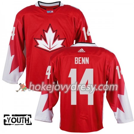 Dětské Hokejový Dres Kanada Jamie Benn 14 Světový pohár v ledním hokeji 2016 Červená